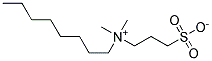 N-OCTY-N,N-DIMETHYL-3-AMMONIO-1-PROPANE SULFONATE Struktur