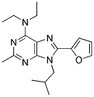 N,N-DIETHYL-8-(FURAN-2-YL)-9-ISOBUTYL-2-METHYL-9H-PURIN-6-AMINE Struktur