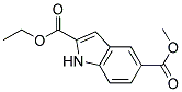 ETHYL 5-METHOXYCARBONYLINDOLE-2-CARBOXYLATE Struktur