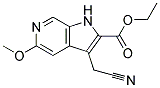 ETHYL 3-(CYANOMETHYL)-5-METHOXY-1H-PYRROLO[2,3-C]PYRIDINE-2-CARBOXYLATE Struktur