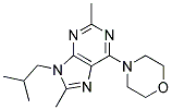 9-ISOBUTYL-2,8-DIMETHYL-6-MORPHOLINO-9H-PURINE Struktur