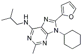 9-CYCLOHEXYL-8-(FURAN-2-YL)-N-ISOBUTYL-2-METHYL-9H-PURIN-6-AMINE Struktur