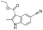 5-CYANO-2-METHYLINDOLE-3-CARBOXYLIC ACID ETHYL ESTER Struktur