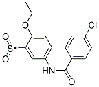 5-(4-CHLORO-BENZOYLAMINO)-2-ETHOXY-BENZENESULFONYL Struktur