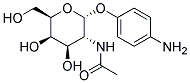 4-AMINOPHENYL 2-ACETAMIDO-2-DEOXY-A-D-GALACTOPYRANOSID Struktur