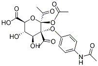 4-ACETAMIDOPHENYL-TRIACETYL-B-D-GLUCURONIC ACID, Struktur