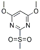 4,6-DIMETHOXY-2-METHANESULFONYLPYRIMIDINE Struktur