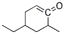 3-METHYL-5-ETHYLCYCLOHEXEN-2-ONE Struktur