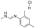 N-METHYL-N'-(2,4-XYLYL)FORMAMIDINE HYDROCHLORIDE Struktur