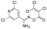 O4-(2,3,3-TRICHLOROACRYLOYL)-2,6-DICHLOROPYRIDINE-4-CARBOHYDROXIMAMIDE, TECH Struktur