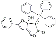 METHYL 2-(2-HYDROXY-3-OXO-5-PHENYL-2,3-DIHYDROFURAN-2-YL)-2-(1,1,1-TRIPHENY L-LAMBDA~5~-PHOSPHANYLIDENE)ACETATE Struktur