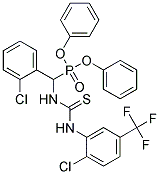 DIPHENYL [(2-CHLOROPHENYL)({[2-CHLORO-5-(TRIFLUOROMETHYL)ANILINO]CARBOTHIOY L}AMINO)METHYL]PHOSPHONATE Struktur