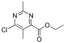 ETHYL 6-CHLORO-2,5-DIMETHYLPYRIMIDINE-4-CARBOXYLATE Struktur