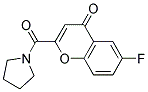 6-FLUORO-2-(PYRROLIDINE-1-CARBONYL)CHROMEN-4-ONE Struktur