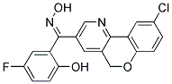 (6-CHLORO-10H-9-OXA-4-AZA-PHENANTHREN-2-YL)-(5-FLUORO-2-HYDROXY-PHENYL)-METHANONE OXIME Struktur