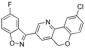 6-CHLORO-2-(5-FLUORO-BENZO[D]ISOXAZOL-3-YL)-10H-9-OXA-4-AZA-PHENANTHRENE Struktur