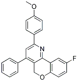 6-FLUORO-3-(4-METHOXY-PHENYL)-1-PHENYL-10H-9-OXA-4-AZA-PHENANTHRENE Struktur