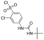 4-(3-TERT-BUTYL-UREIDO)-2-CHLOROBENZENESULFONYLCHLORIDE Struktur