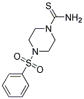 4-BENZENESULFONYL-PIPERAZINE-1-CARBOTHIOIC ACIDAMIDE Struktur