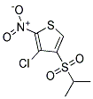 3-CHLORO-4-(ISOPROPYLSULPHONYL)-2-NITROTHIOPHENE Struktur