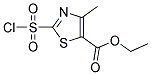 ETHYL 2-(CHLOROSULPHONYL)-4-METHYL-1,3-THIAZOLE-5-CARBOXYLATE Struktur