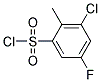 3-CHLORO-5-FLUORO-2-METHYLBENZENESULPHONYL CHLORID Struktur