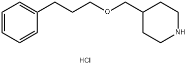 4-[(3-PHENYLPROPOXY)METHYL]PIPERIDINEHYDROCHLORIDE Struktur