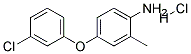 4-(3-CHLOROPHENOXY)-2-METHYLANILINE HYDROCHLORIDE Struktur