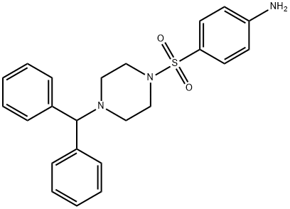 4-[(4-BENZHYDRYL-1-PIPERAZINYL)SULFONYL]ANILINE Struktur