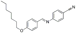 N-(4-Heptyloxybenzylidene)-4-aminobenzonitrile Struktur