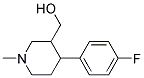 4-(4-Fluorophenyl)-3-Hydroxymethyl-N-Methyl-Piperidine Struktur