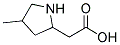 4-Methyl-2-Pyrrolidine-Acetic Acid Struktur