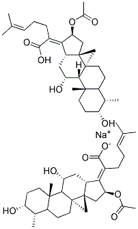 Fusidic acid/sodium fusidate USP Struktur