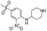 N-[4-(Methylsulphonyl)-2-nitrophenyl]piperidine-4-amine Struktur