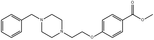 Methyl 4-[2-(4-benzylpiperazin-1-yl)ethoxy]benzoate Struktur