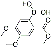 4,5-Dimethoxy-2-(methoxycarbonyl)benzeneboronic acid Struktur