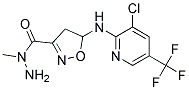 5-[3-Chloro-5-(trifluoromethyl)pyridin-2-ylamino]methyl-4,5-dihydroisoxazole-3-carbohydrazide Struktur