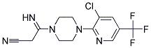 3-{4-[3-Chloro-5-(trifluoromethyl)pyridin-2-yl]piperazin-1-yl}-3-iminopropionitrile Struktur