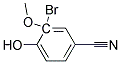 5-Bromo-4-hydroxy-5-methoxybenzonitrile Struktur