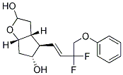 (3AR,4R,5R,6AS)-4-((E)-3,3-DIFLUORO-4-PHENOXY-BUT-1-ENYL)-HEXAHYDRO-CYCLOPENTA[B]FURAN-2,5-DIOL Struktur