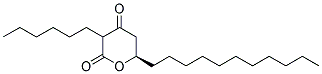 (R)-3-HEXYL-6-UNDECYL-DIHYDRO-PYRAN-2,4-DIONE Struktur