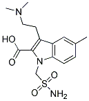 3-(2-DIMETHYLAMINO-ETHYL)-5-METHYLSULFAMOYLMETHYL-1H-INDOLE-2-CARBOXYLIC ACID Struktur