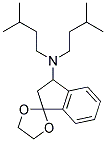 3-(N,N-DIISOAMYLAMINO)-1,1-(ETHYLENEDIOXY)INDAN Struktur