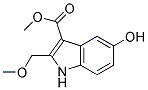 5-HYDROXY-2-METHOXYMETHYL-1H-INDOLE-3-CARBOXYLIC ACID METHYL ESTER Struktur