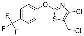 4-CHLORO-5-CHLOROMETHYL-2-[4-(TRIFLUOROMETHYL)PHENOXY]THIAZOLE Struktur