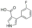 4-(3-FLUOROPHENYL)-1H-PYRROLE-3-CARBOXYLIC ACID Struktur