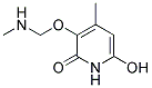 N-Methyl-3-Aminomethoxy-6-Hydroxy-4-Methyl-2-Pyridone Struktur