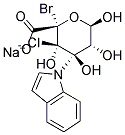 5-Bromo-4-chloro-3-indolyl-b-D-glucuronic Acid, Sodium Salt Struktur