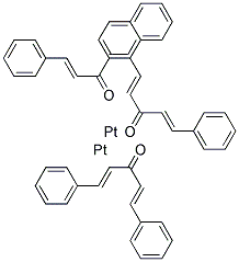 TRIS(DIBENZYLIDENEACETONE)DIPLATINUM(0) Struktur