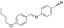 P-BUTOXYBENZYLIDENE P-CYANOANILINE Struktur